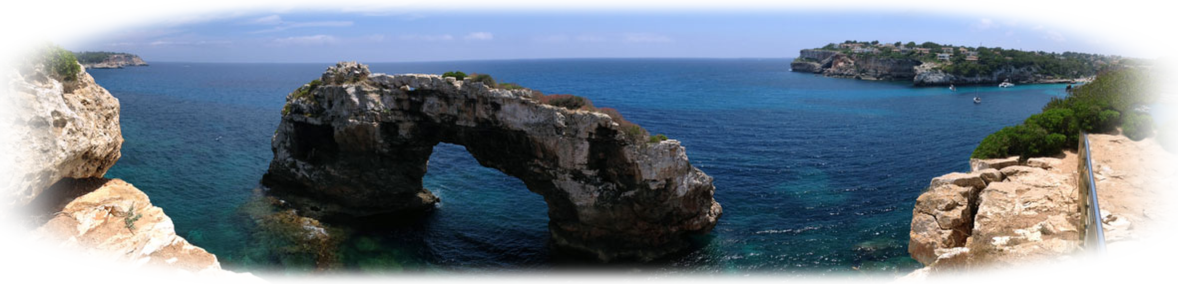 Es Pontas Mallorca Felsbogen in der Cala Llombards